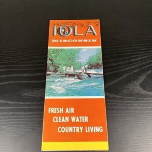 Vintage Brochure for Iola Wisconsin Waupaca‎ County